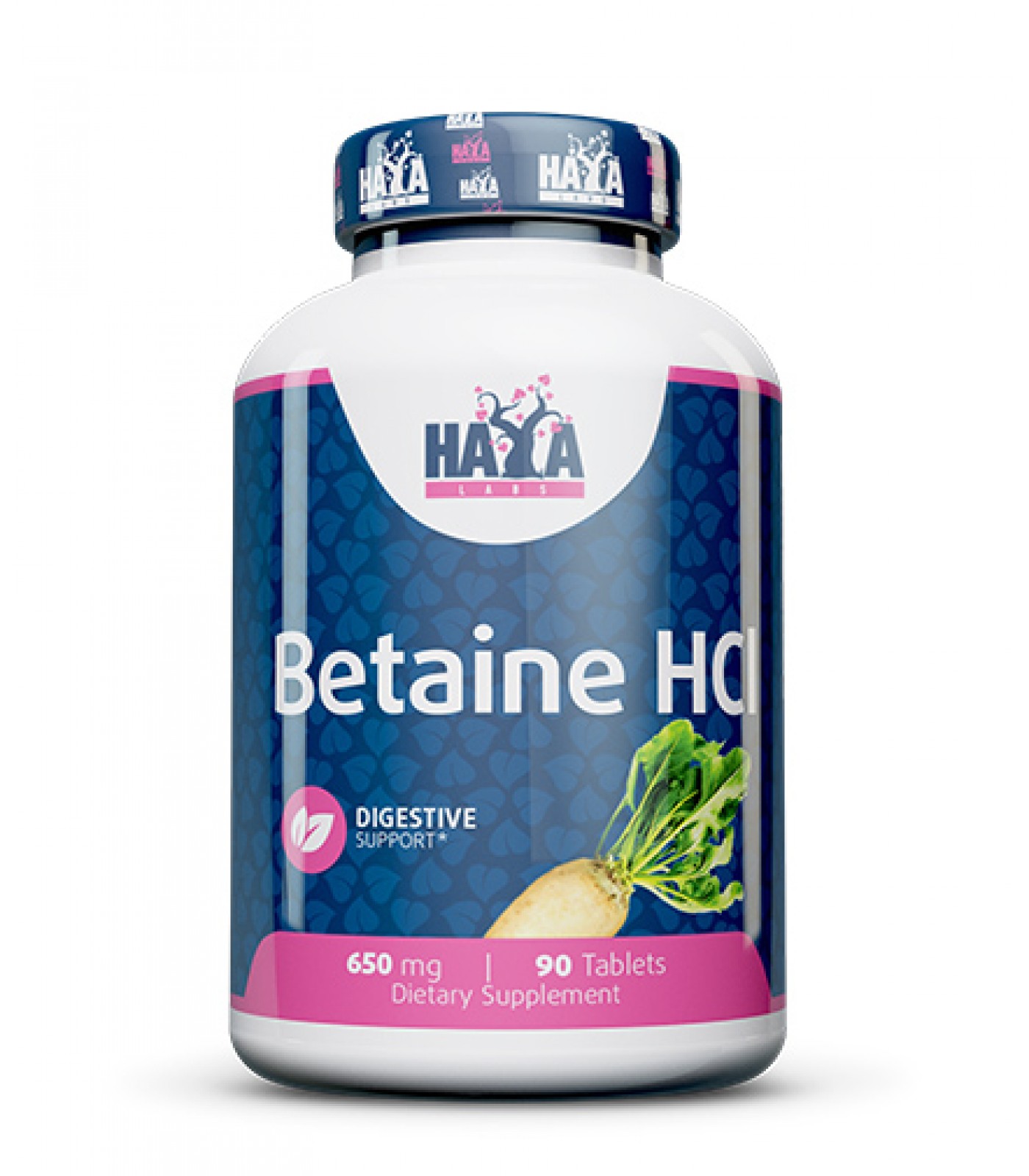 Haya Labs - Betaine HCL 650mg. / 90 Tabs.